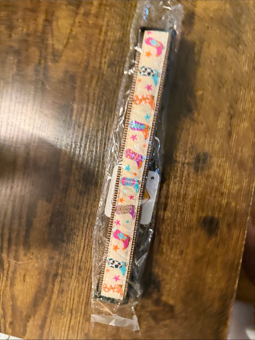 NWT Cowboy Boots Dog Collar XL
